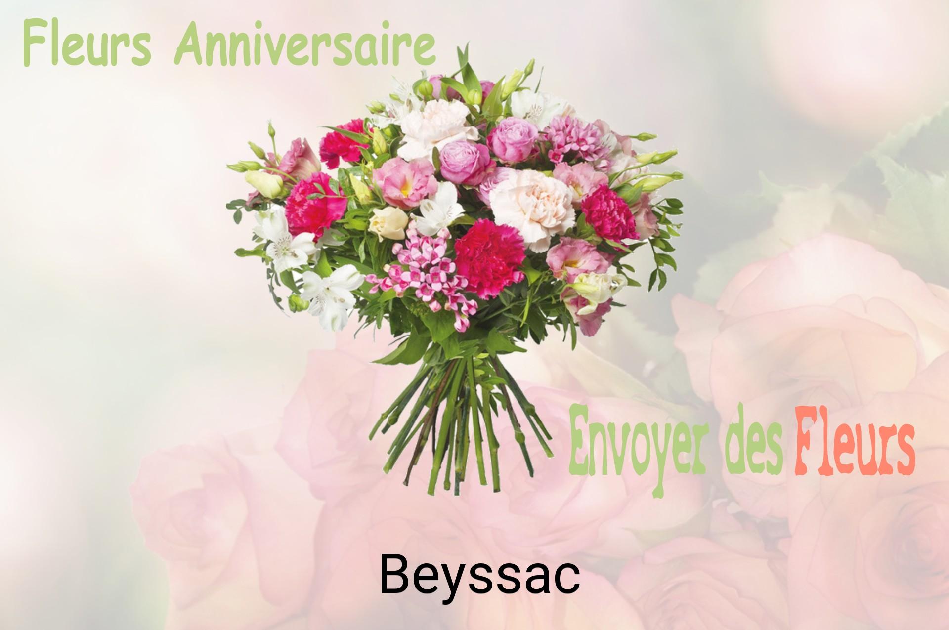 Bouquet de fleurs d’anniversaire livré à Beyssac
